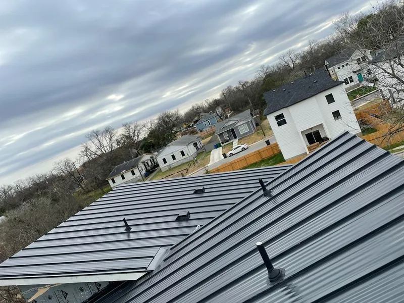 Standing seam metal roof panels with vents for Skylight Repair in Payson